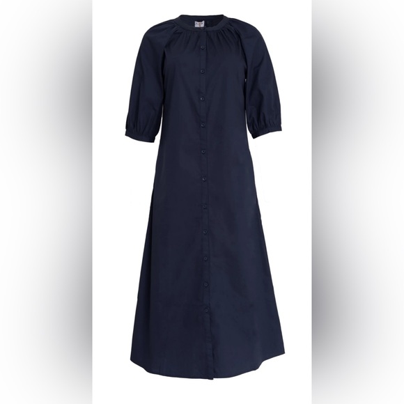 Cotton maxi button front dress - Picture 2 of 2